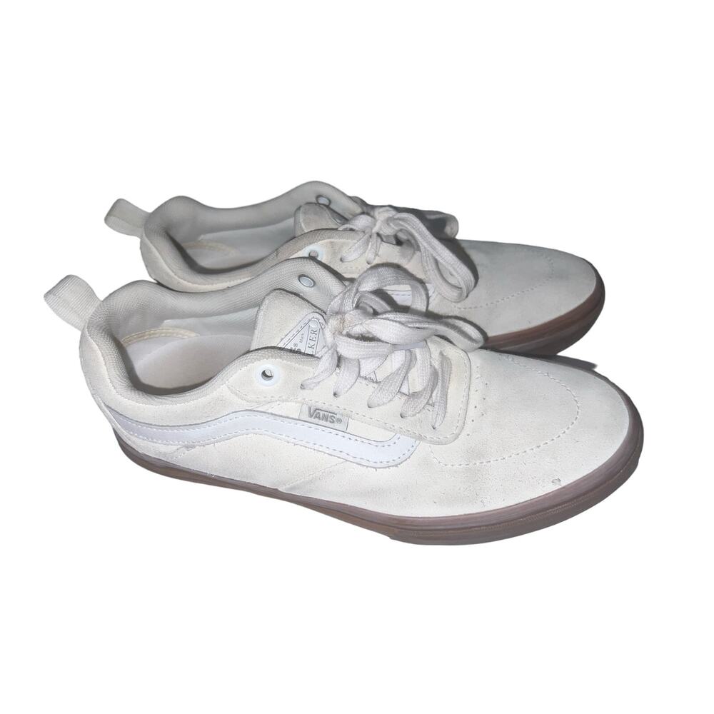 Vans  White Suede Shoes Mens 7 Womens 8.5